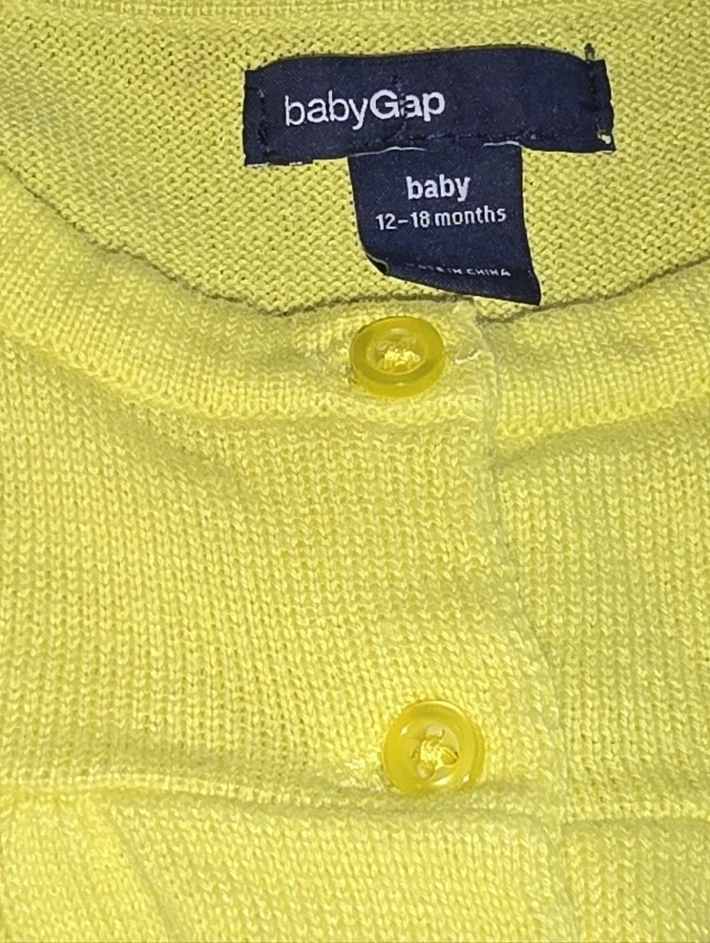 GAP Yellow Girls Cardigan